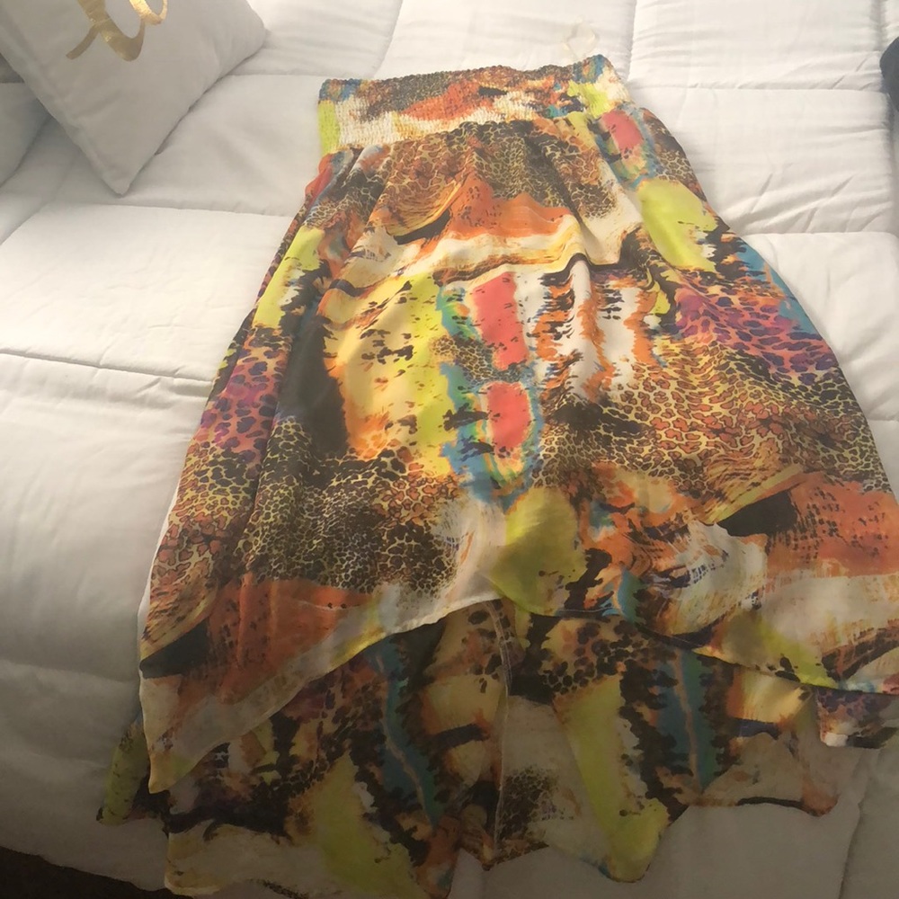 Strapless summer dress